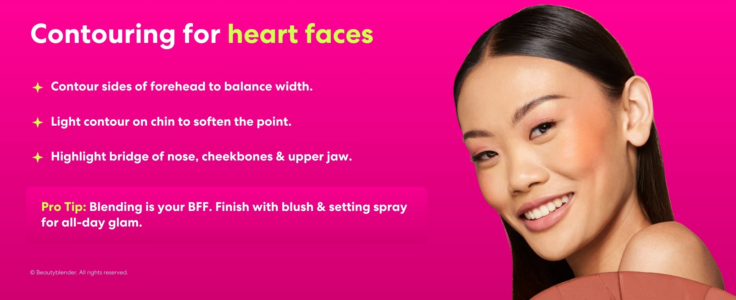 How to contour an oval shape of a face?