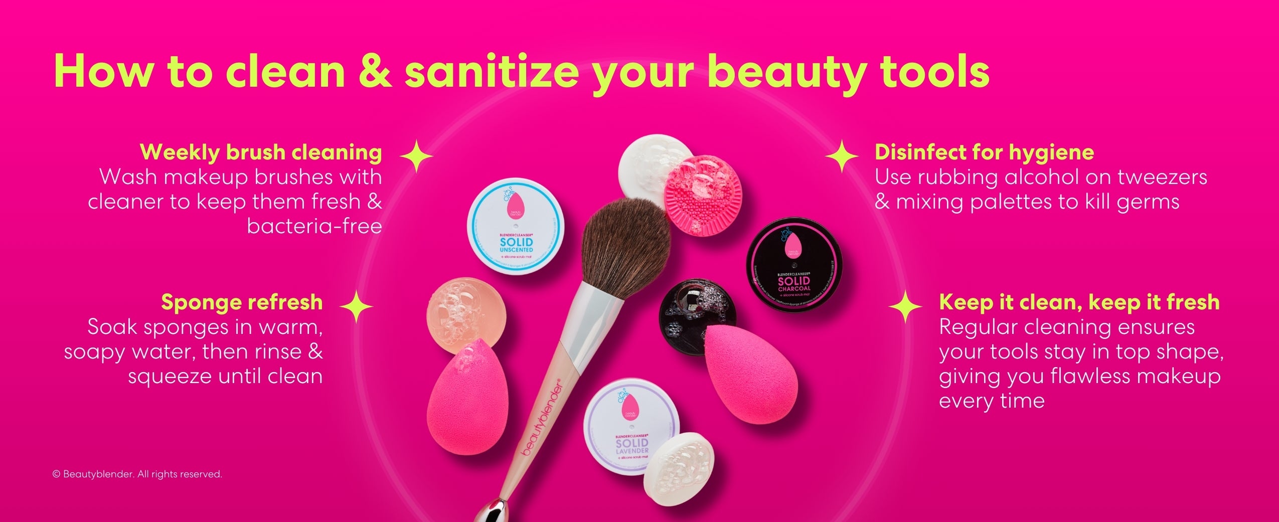 How to clean and sanitize your beauty tools like a pro