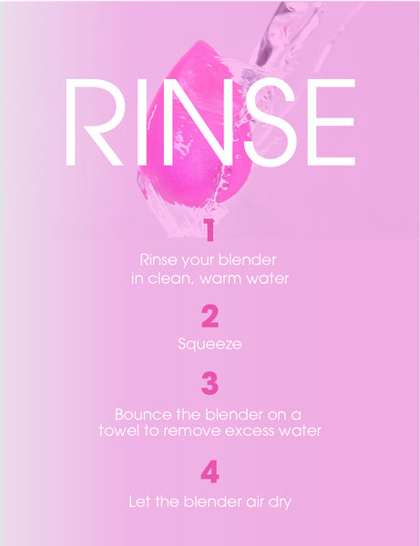 Rinse: How to finish cleaning your makeup sponge