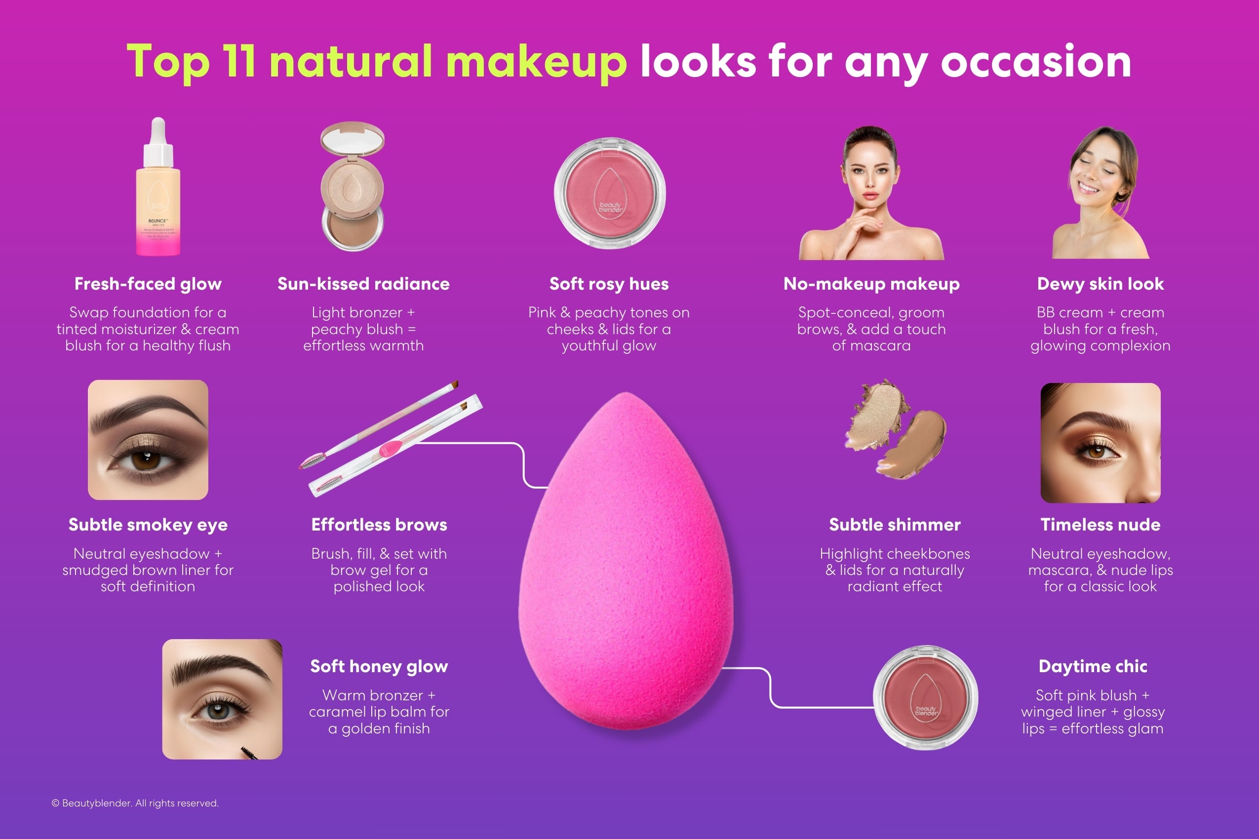 Top natural makeup looks for any occasion